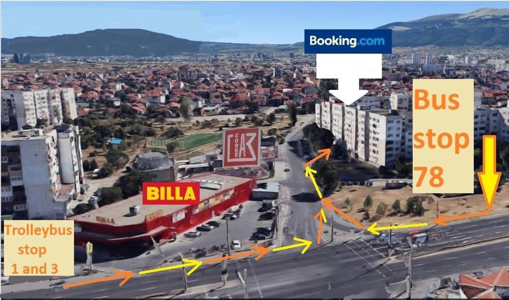 2 Bedrooms With Private Bath And Balcony Near The Airport Szófia Kültér fotó